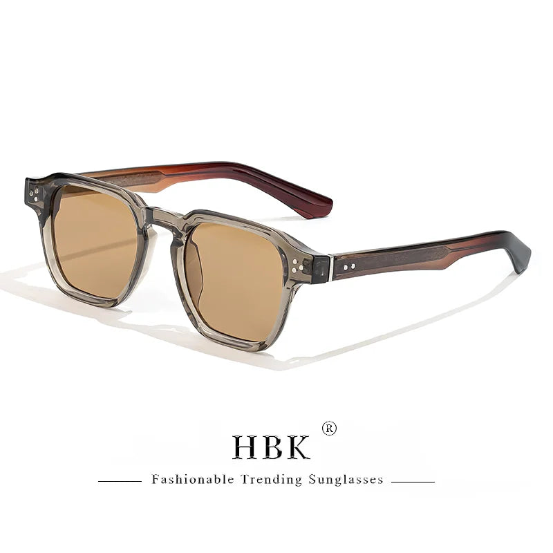 Óculos de Sol Quadrados Vintage com Lentes Degradê