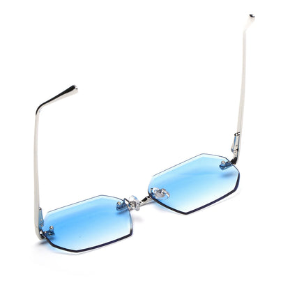 Óculos de Sol Sem Aro com Lentes Diamante