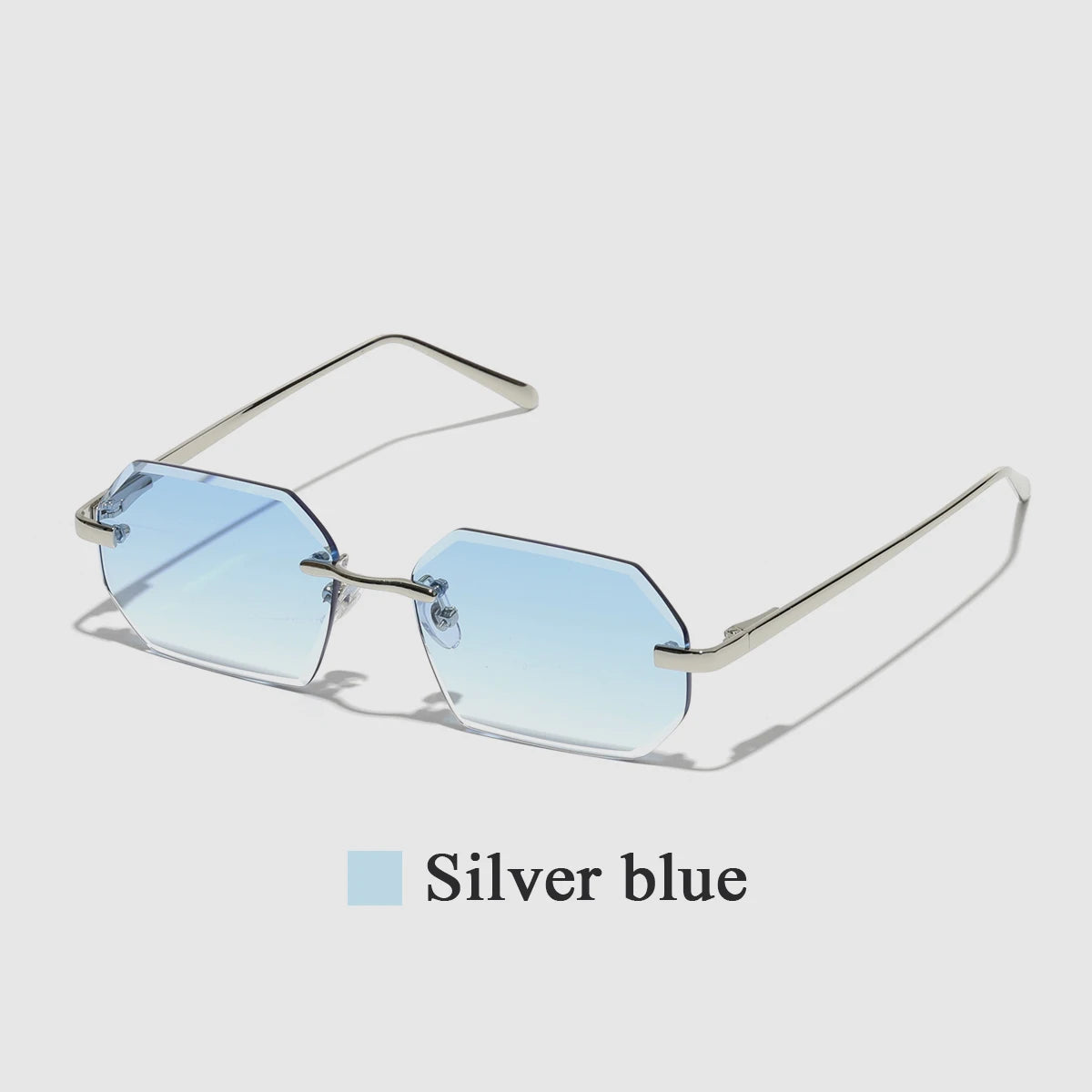 Óculos de Sol Sem Aro com Lentes Diamante