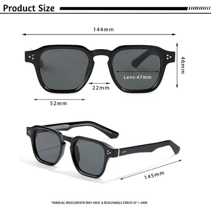 Óculos de Sol Quadrados Vintage com Lentes Degradê