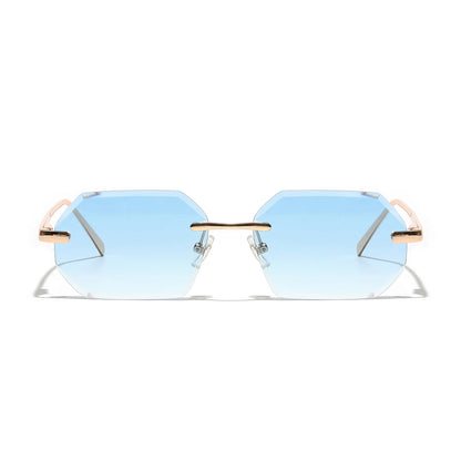 Óculos de Sol Sem Aro com Lentes Diamante