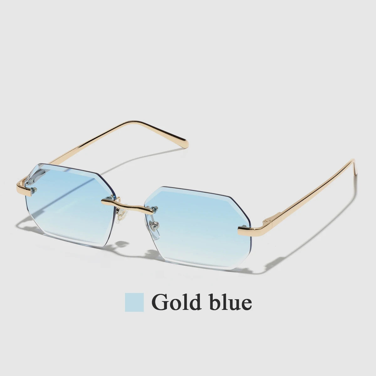 Óculos de Sol Sem Aro com Lentes Diamante