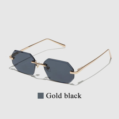 Óculos de Sol Sem Aro com Lentes Diamante