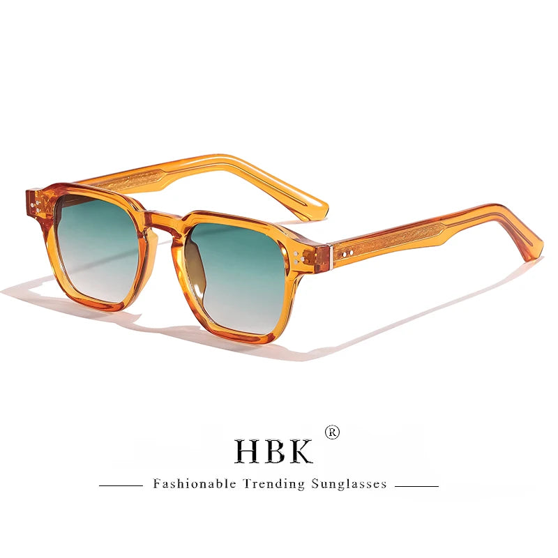 Óculos de Sol Quadrados Vintage com Lentes Degradê