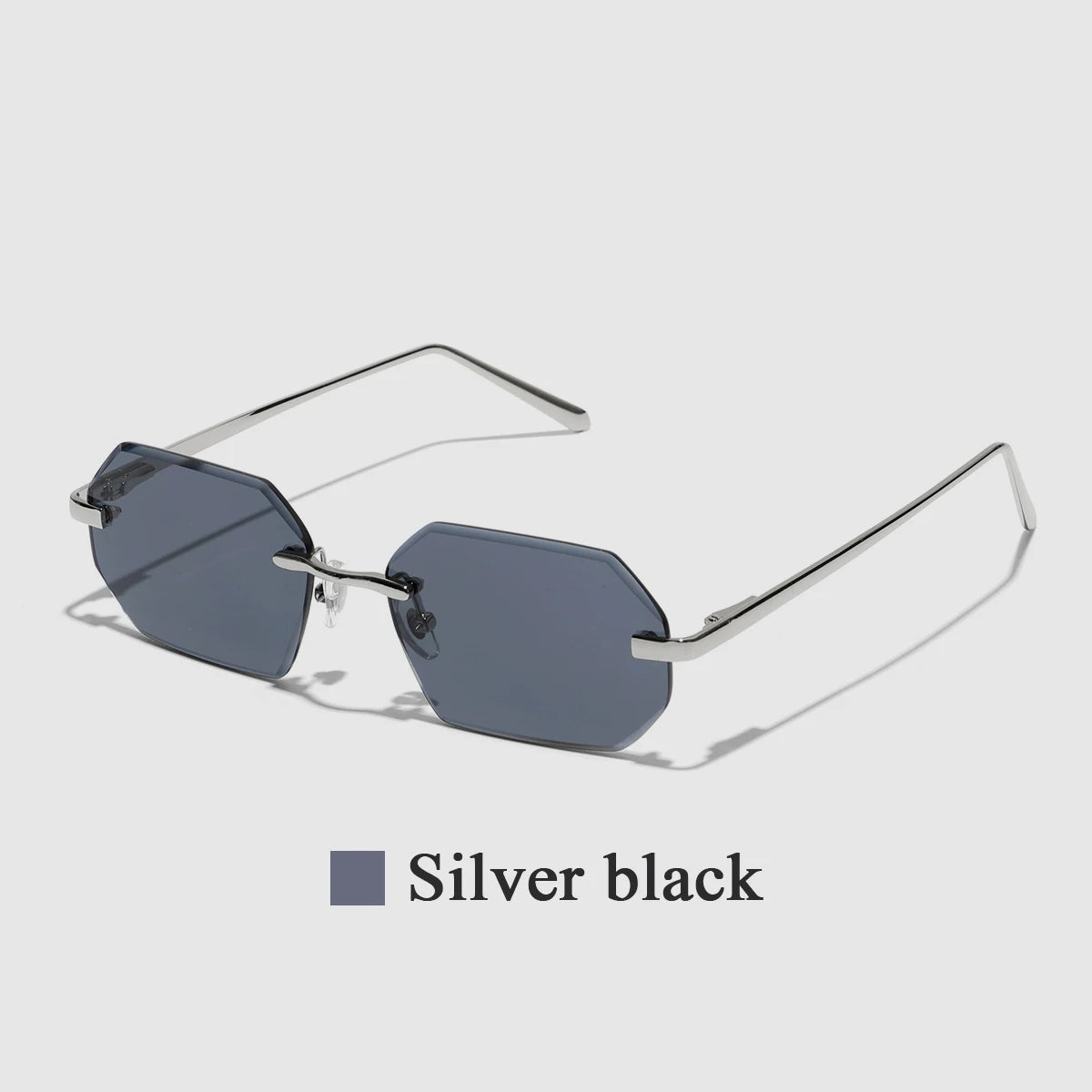 Óculos de Sol Sem Aro com Lentes Diamante