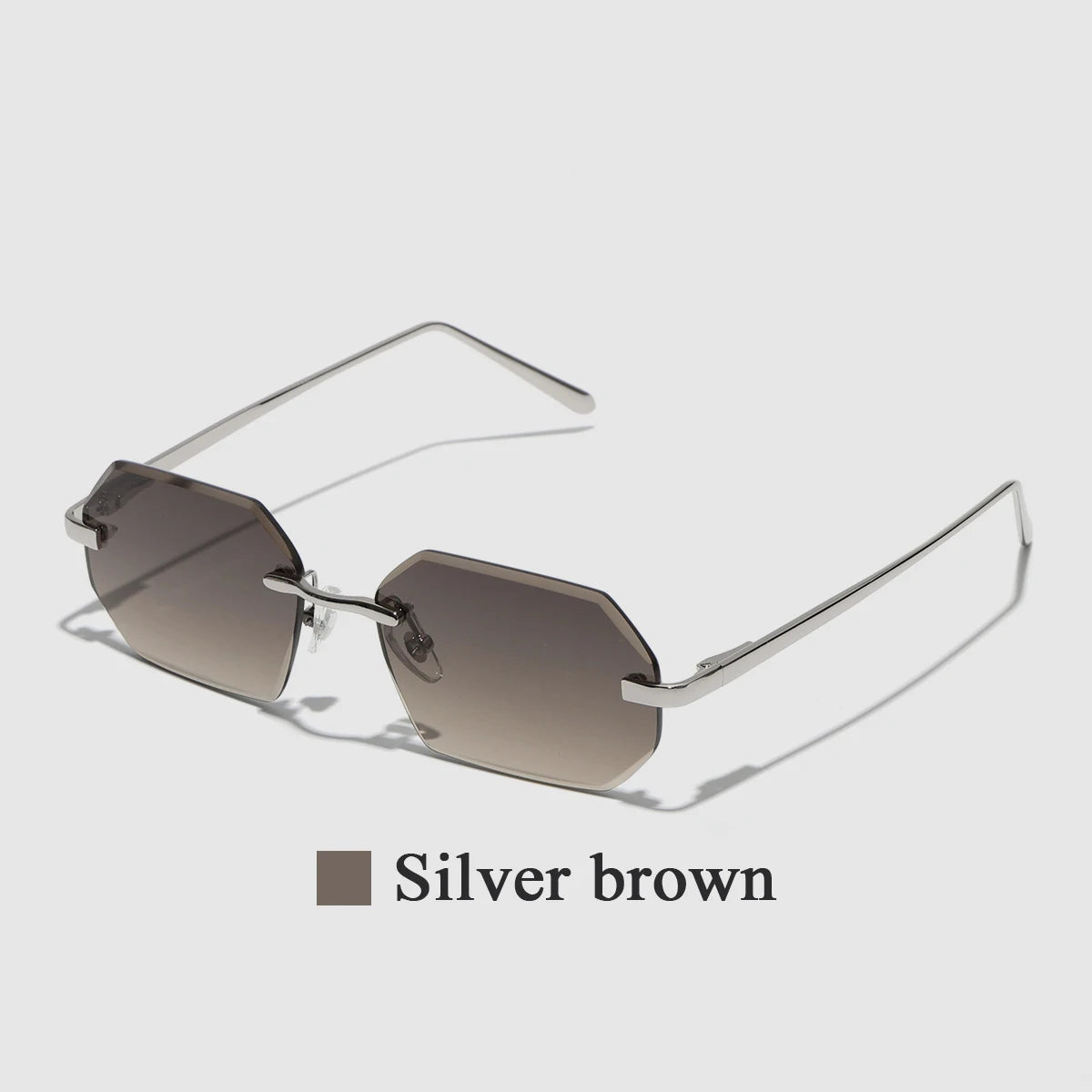Óculos de Sol Sem Aro com Lentes Diamante