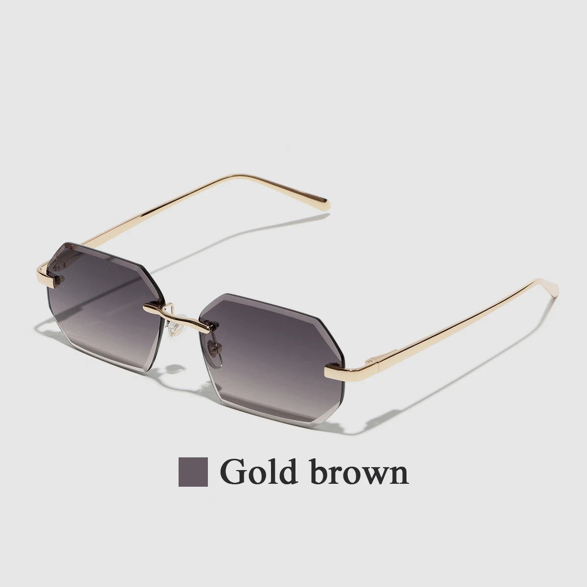 Óculos de Sol Sem Aro com Lentes Diamante